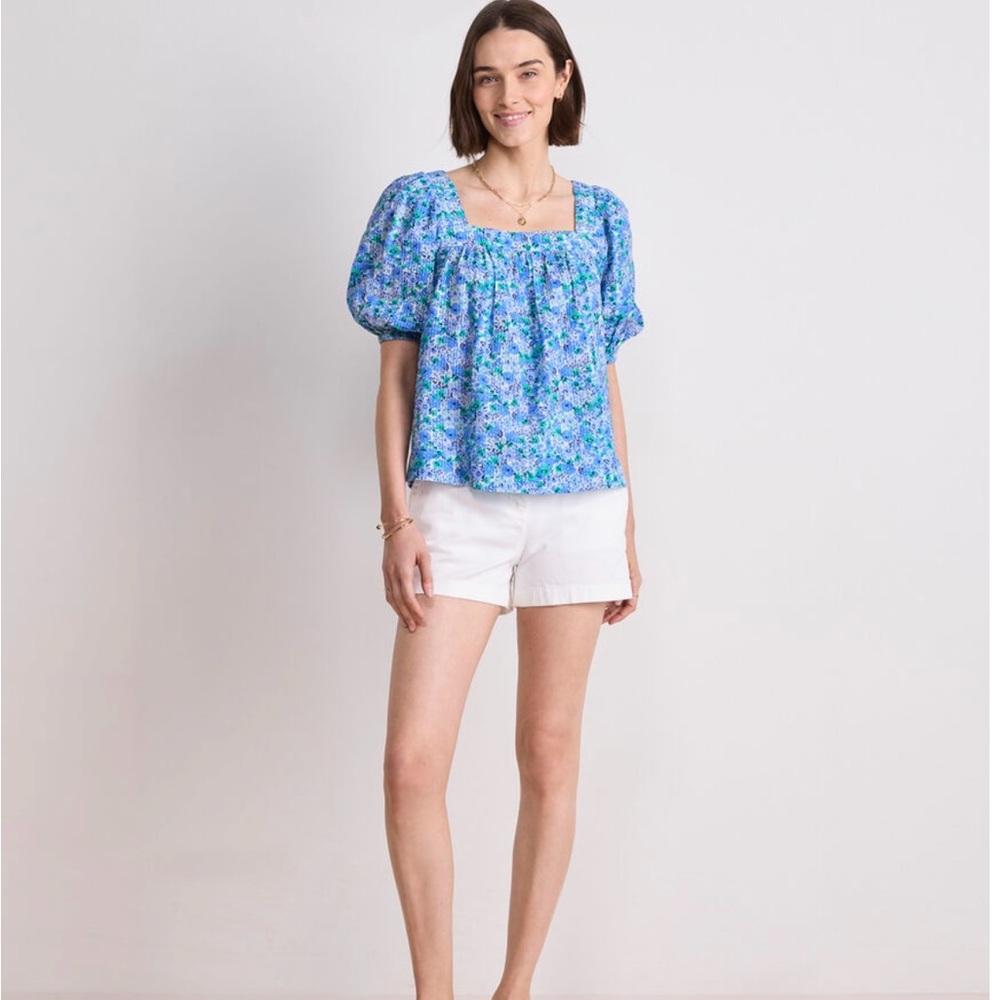 Vineyard Vines Serena Square neck Helen Floral, S